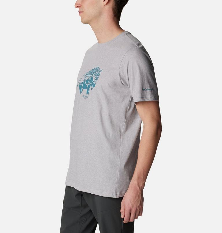 Men's Rockaway River Outdoor T-Shirt, Color: Columbia Grey Heather, Range Roamer, image 3