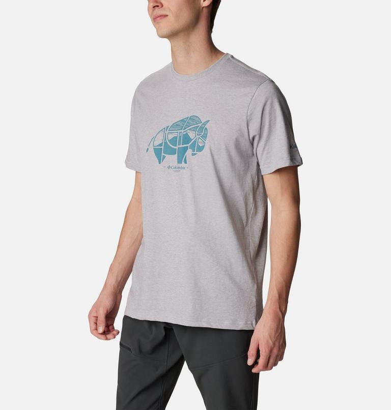 Men's Rockaway River Outdoor T-Shirt, Color: Columbia Grey Heather, Range Roamer, image 5
