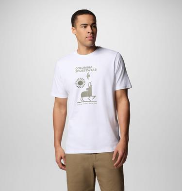 Men's Explorers Canyon T-Shirt, Color: White, Naturally Outdoor, image 1