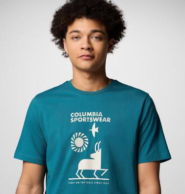 T-shirt Explorers Canyon Homme, Color: River Blue, Naturally Outdoor, image 4