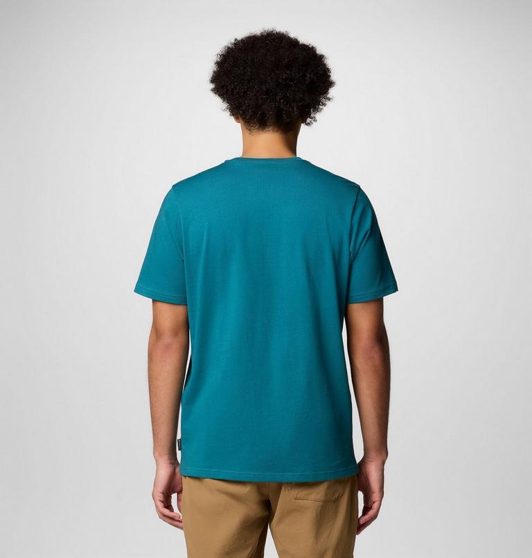 Men's Explorers Canyon T-Shirt, Color: River Blue, Naturally Outdoor, image 2