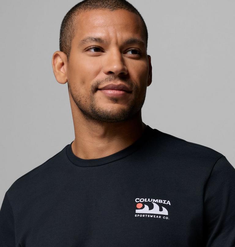 T-shirt Avec Graphisme au Dos Explorers Canyon II Homme, Color: Black, Peaks and Waves, image 5