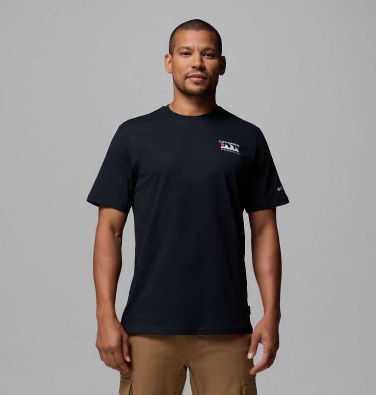 T-shirt Avec Graphisme au Dos Explorers Canyon II Homme, Color: Black, Peaks and Waves, image 3