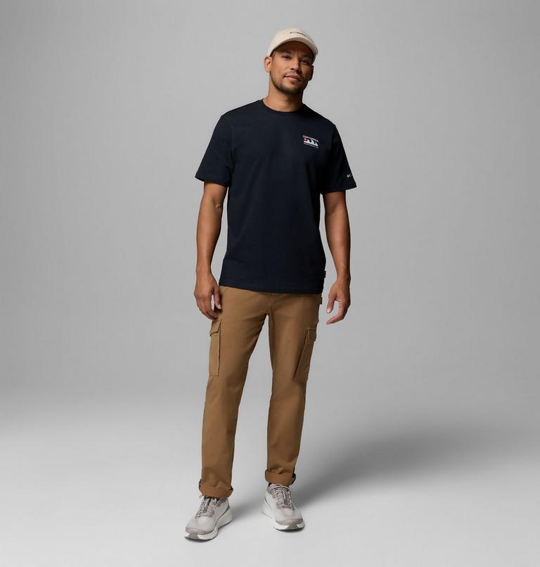 T-shirt Avec Graphisme au Dos Explorers Canyon II Homme, Color: Black, Peaks and Waves, image 2