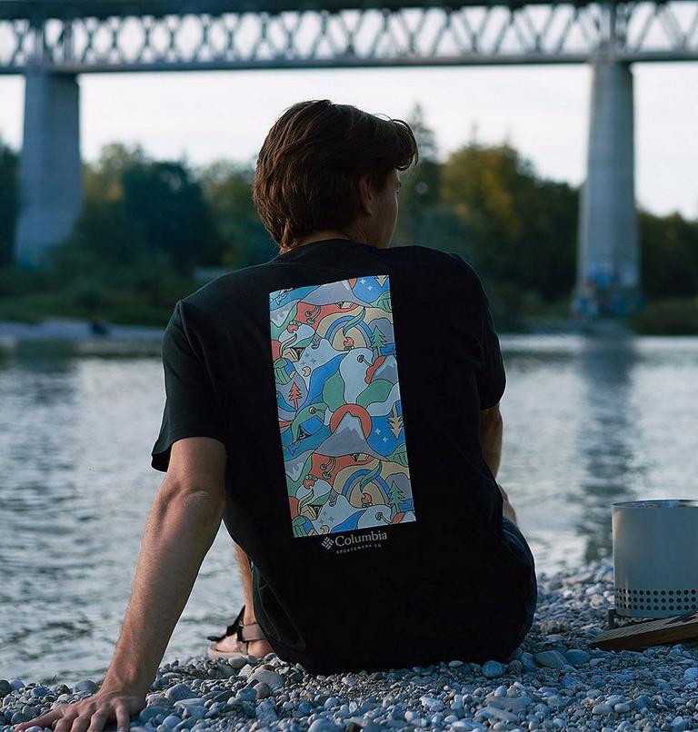 Men's Explorers Canyon Back Graphic T-Shirt, Color: Black, Epicamp Graphic, image 6