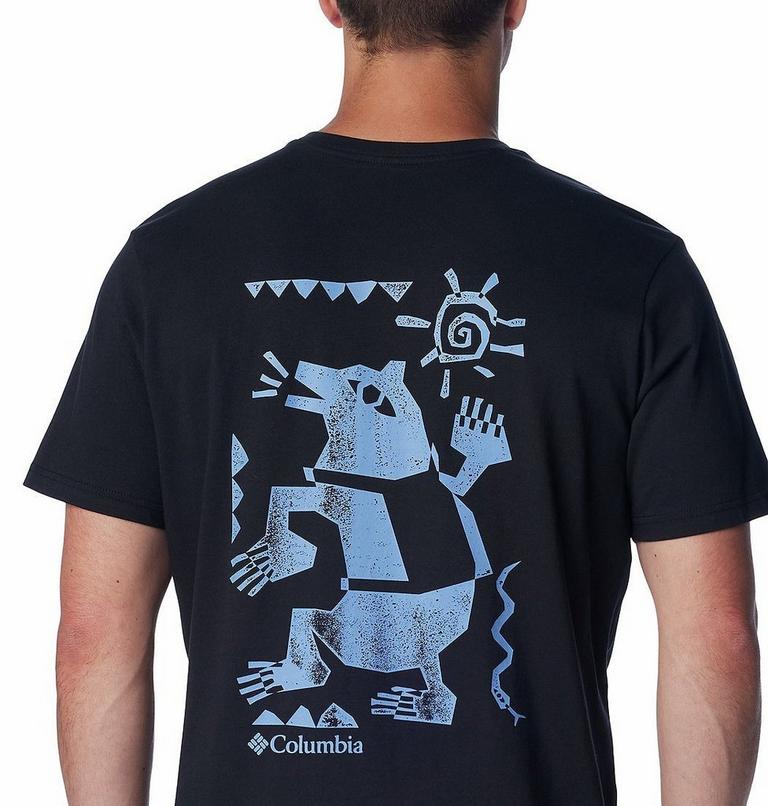 Explorers Canyon Back SS Tee, Color: Black, Bearly Tribe, image 5