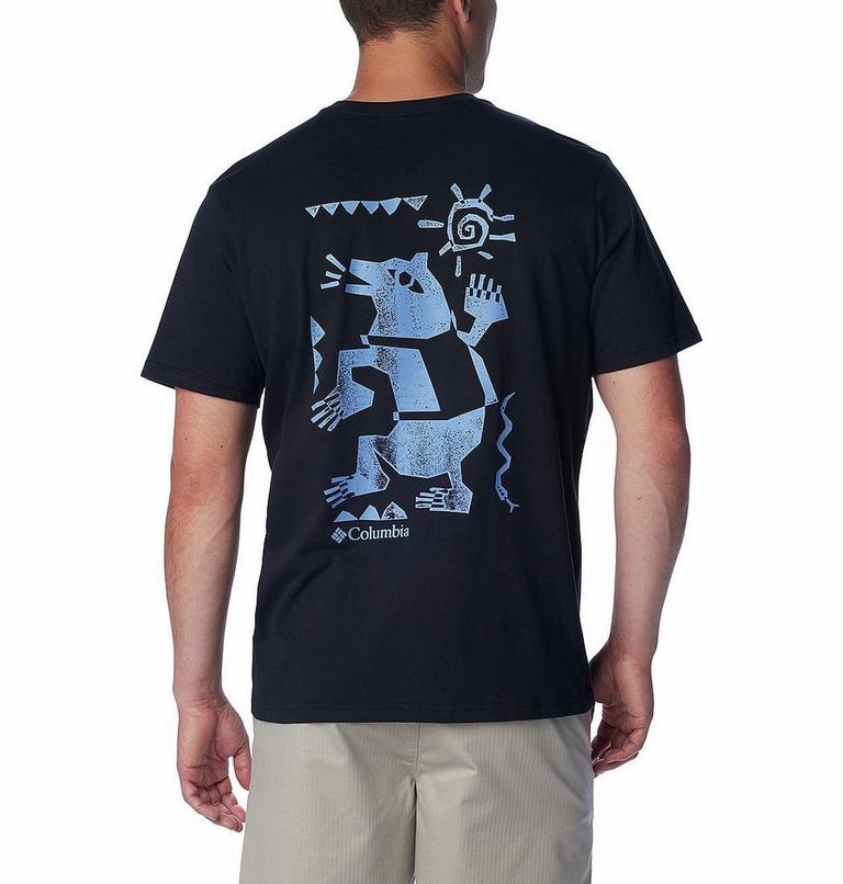 Explorers Canyon Back SS Tee, Color: Black, Bearly Tribe, image 1