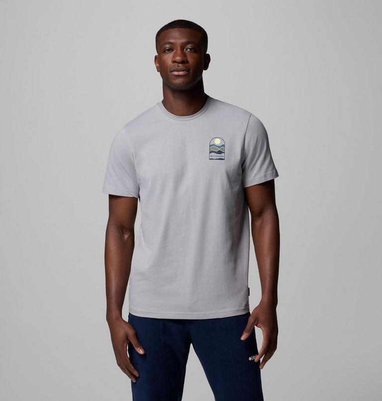 Men's Explorers Canyon Back Graphic T-Shirt, Color: Columbia Grey, Get Hiked, image 3