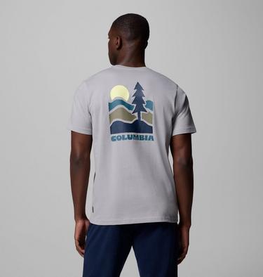 Men's Explorers Canyon Back Graphic T-Shirt, Color: Columbia Grey, Get Hiked, image 13