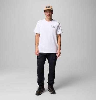 Men's Explorers Canyon Back Graphic T-Shirt, Color: White, Peaks and Waves, image 10