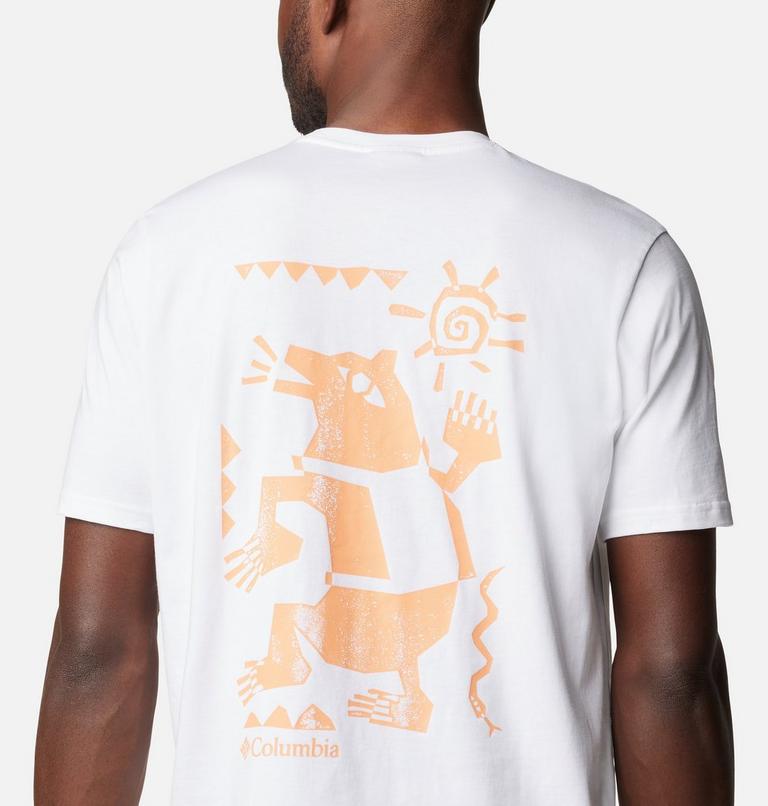 Men's Explorers Canyon Back Graphic T-Shirt, Color: White, Bearly Tribe, image 5