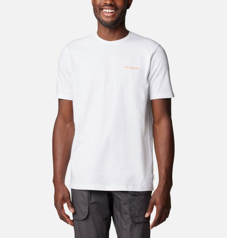 Men's Explorers Canyon Back Graphic T-Shirt, Color: White, Bearly Tribe, image 2