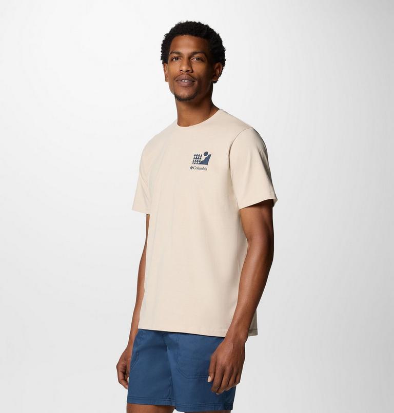 Camiseta con estampado en la espalda Explorers Canyon para hombre, Color: Dark Stone, Explore Outdoors, image 3