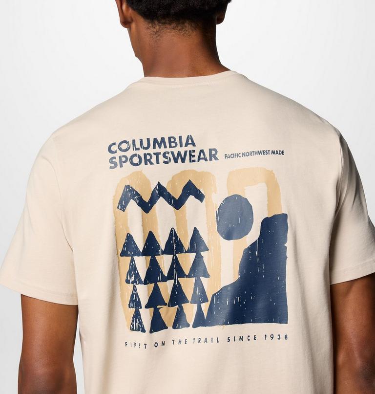 Camiseta con estampado en la espalda Explorers Canyon para hombre, Color: Dark Stone, Explore Outdoors, image 5
