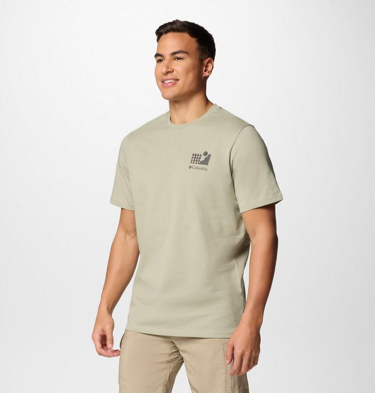 Men's Explorers Canyon Back Graphic T-Shirt, Color: Safari, Explore Outdoors, image 3
