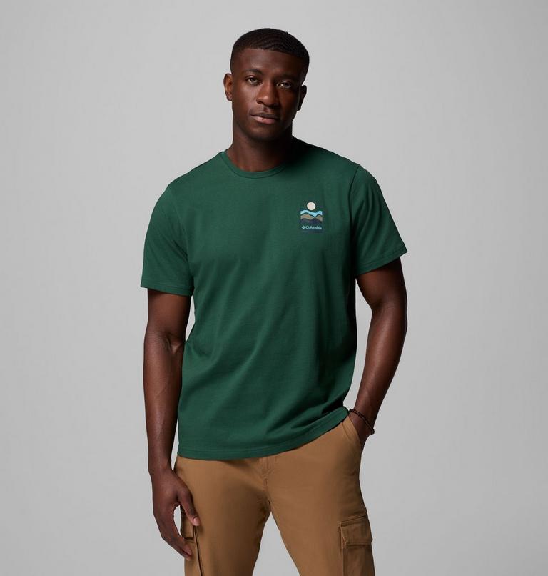 Men's Explorers Canyon Back Graphic T-Shirt, Color: Rain Forest, Get Hiked, image 3