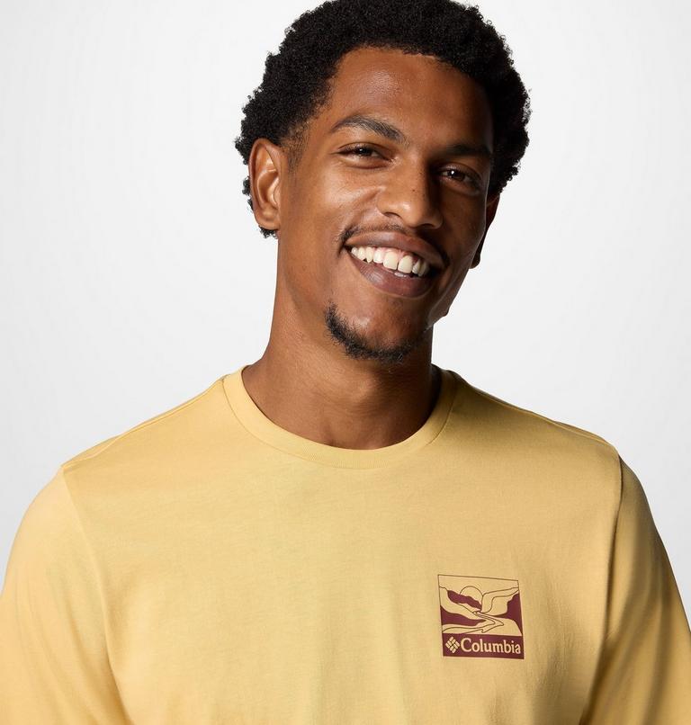 Men's Explorers Canyon Back Graphic T-Shirt, Color: Sand Dune, Trailscape, image 4