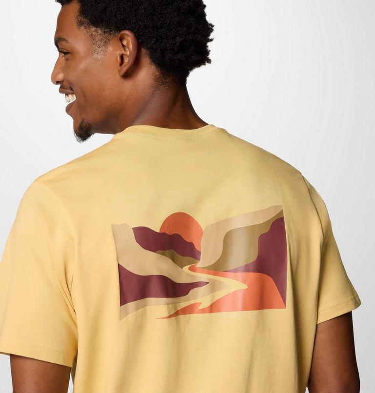 Men's Explorers Canyon Back Graphic T-Shirt, Color: Sand Dune, Trailscape, image 5