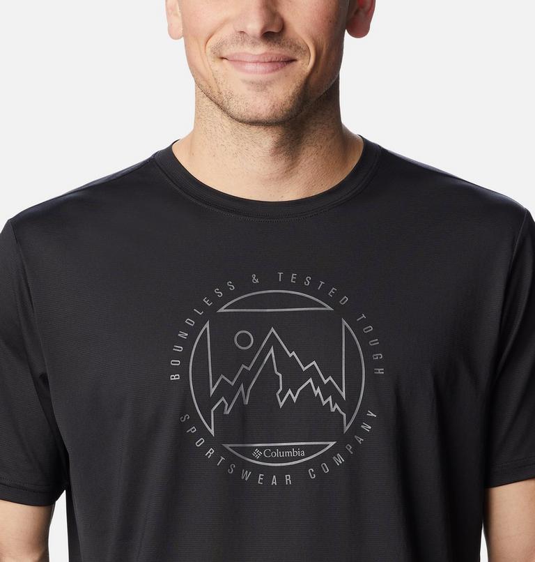 Men's Ice Lake Technical T-Shirt, Color: Black, Boundless HD Graphic, image 4