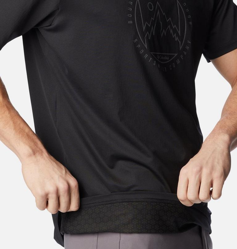 Men's Ice Lake Technical T-Shirt, Color: Black, Boundless HD Graphic, image 5