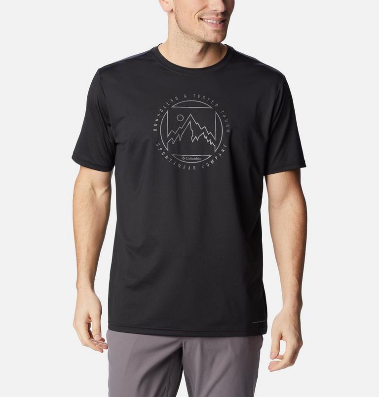 Men's Ice Lake Technical T-Shirt, Color: Black, Boundless HD Graphic, image 1