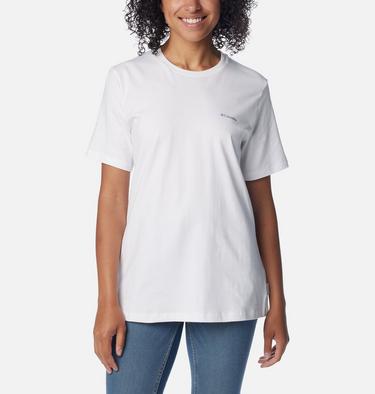 Camiseta estampada Boundless Beauty para mujer, Color: White, Simple Gorge, image 2