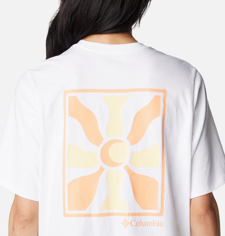 North Cascades Graphic SS Tee, Color: White, Wavy Rays, image 5