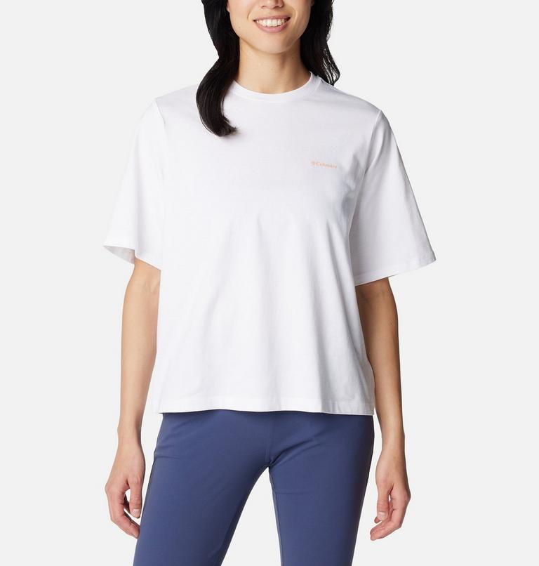 North Cascades Graphic SS Tee, Color: White, Wavy Rays, image 2