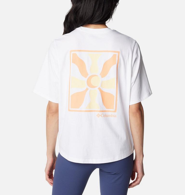 North Cascades Graphic SS Tee, Color: White, Wavy Rays, image 1