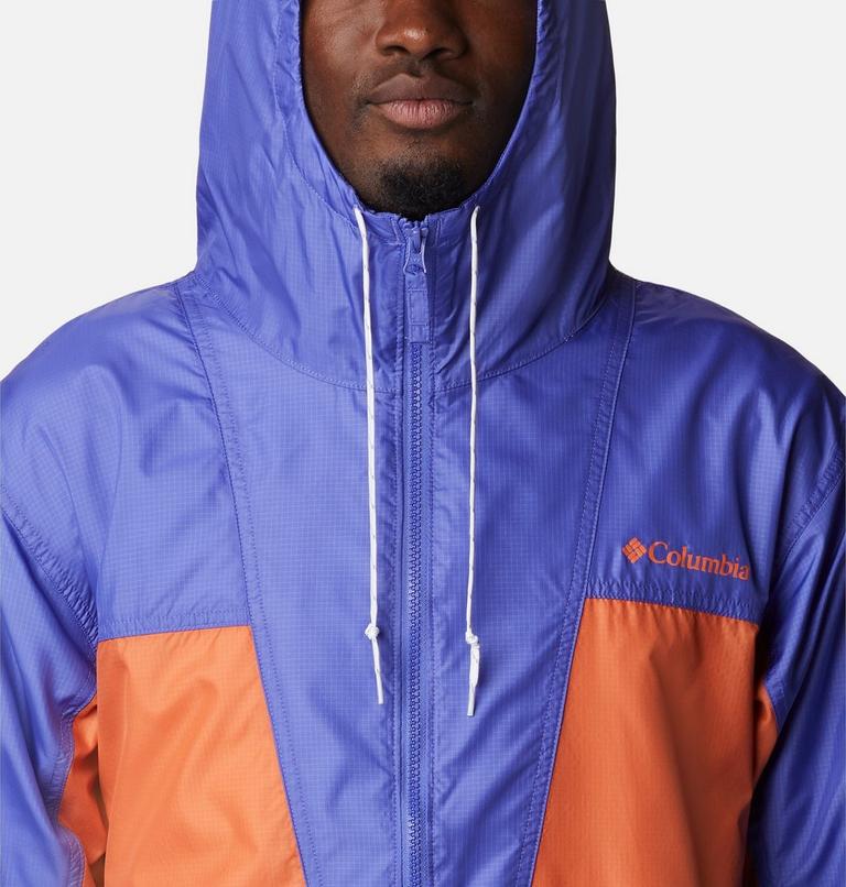 Trail Traveler Windbreaker | 454 | XS, Color: Bright Aqua, Desert Orange, Purple Lotus, image 4
