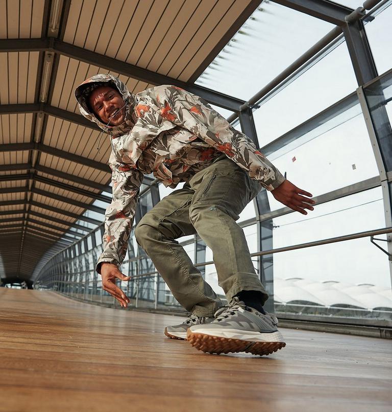 Men's Ibex II Rain Shell, Color: Ancient Fossil Floriculture Print, image 8