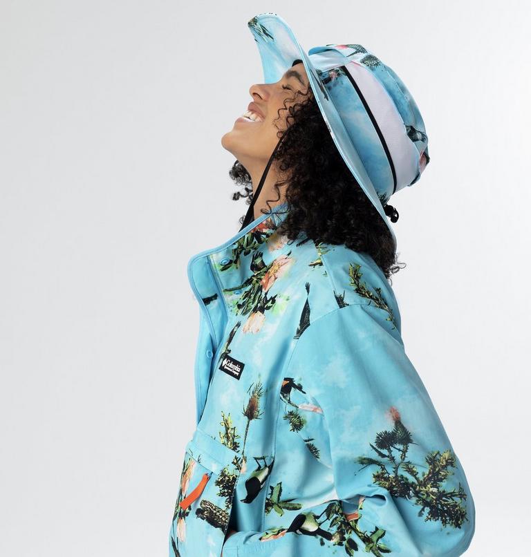 Deschutes Valley Wind Shell | 456 | XL, Color: Vista Blue Deschutes Days Print, image 11