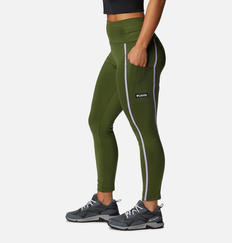 Women's Deschutes Valley Utility Leggings, Color: Pesto, image 3