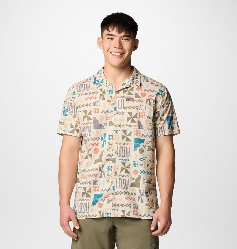 Pine Canyon Short Sleeve, Color: Dark Stone Outer Bounds, image 1