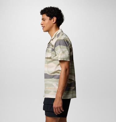Men's Pine Canyon Printed Short Sleeve Shirt, Color: Safari Rouge Valley, image 4