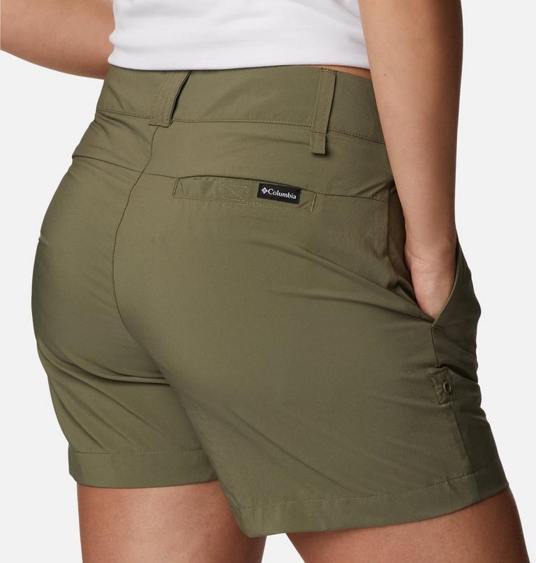 Women's Silver Ridge Utility Hiking Shorts, Color: Stone Green, image 5
