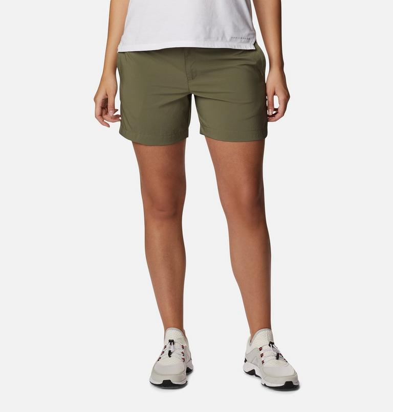 Women's Silver Ridge Utility Hiking Shorts, Color: Stone Green, image 1