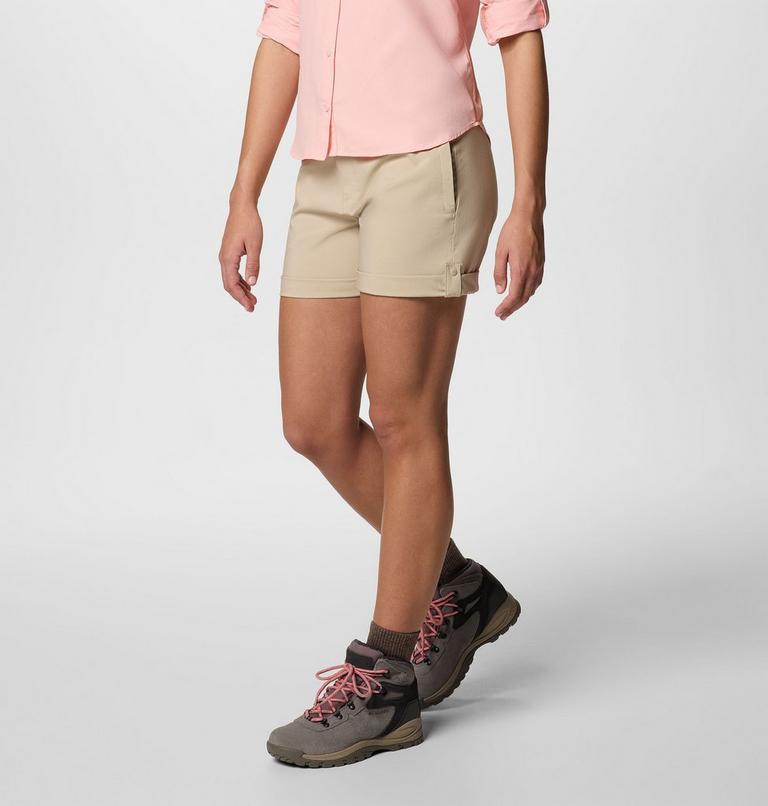 Women's Silver Ridge Utility Hiking Shorts, Color: Ancient Fossil, image 3