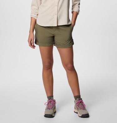 Shorts de senderismo Silver Ridge Utility para mujer, Color: Stone Green, image 1