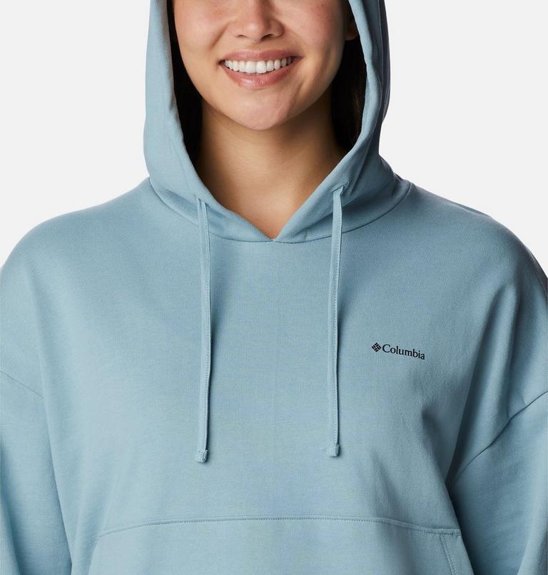 Women's Break It Down Organic Cotton Hoodie, Color: Stone Blue, image 4