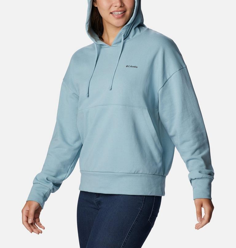 Women's Break It Down Organic Cotton Hoodie, Color: Stone Blue, image 5