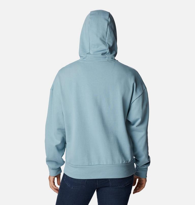 Women's Break It Down Organic Cotton Hoodie, Color: Stone Blue, image 2
