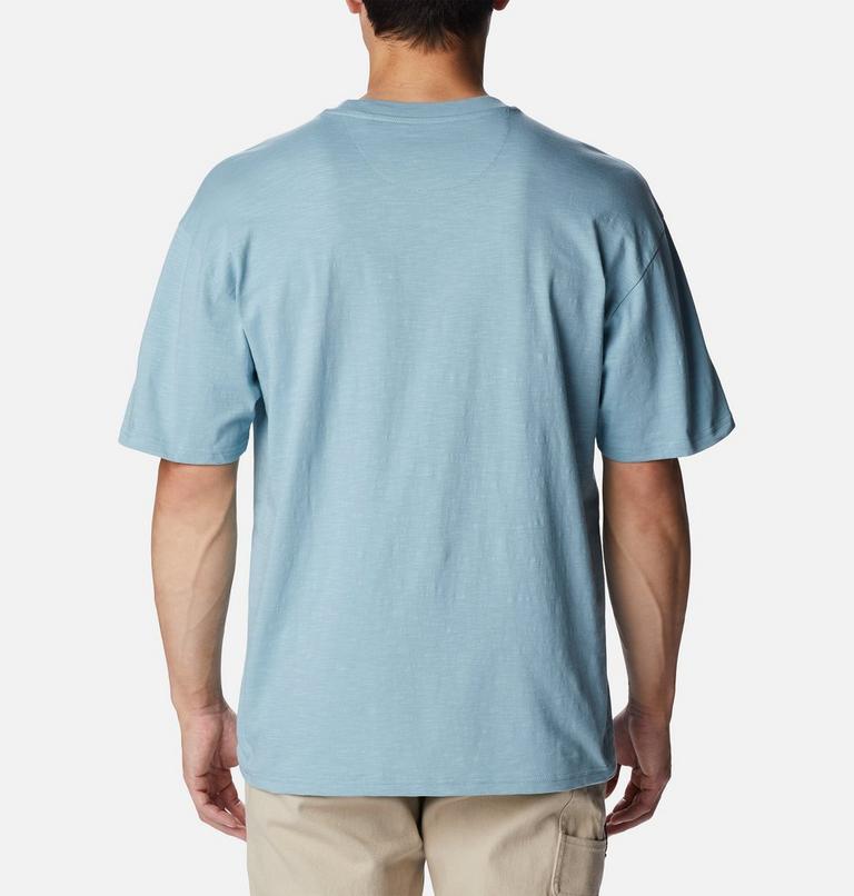 Men's Break It Down Organic Cotton T-Shirt, Color: Stone Blue, image 2