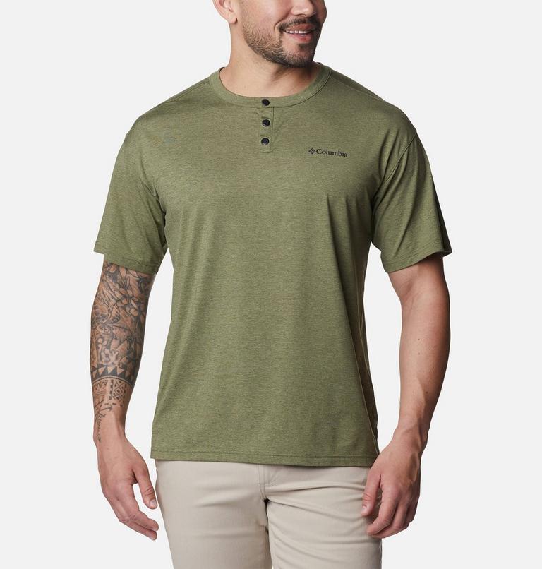 Men's Coral Ridge Performance Short Sleeve Shirt, Color: Mosstone, image 1
