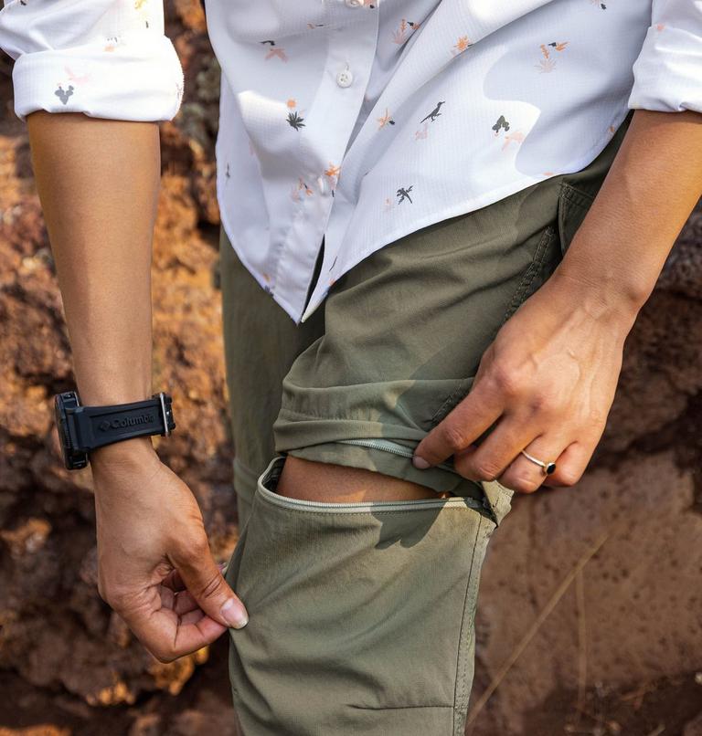 Women's Silver Ridge Utility Convertible Hiking Trousers, Color: Stone Green, image 13