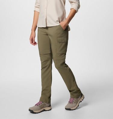 Pantalones de senderismo convertibles Silver Ridge Utility para mujer, Color: Stone Green, image 3