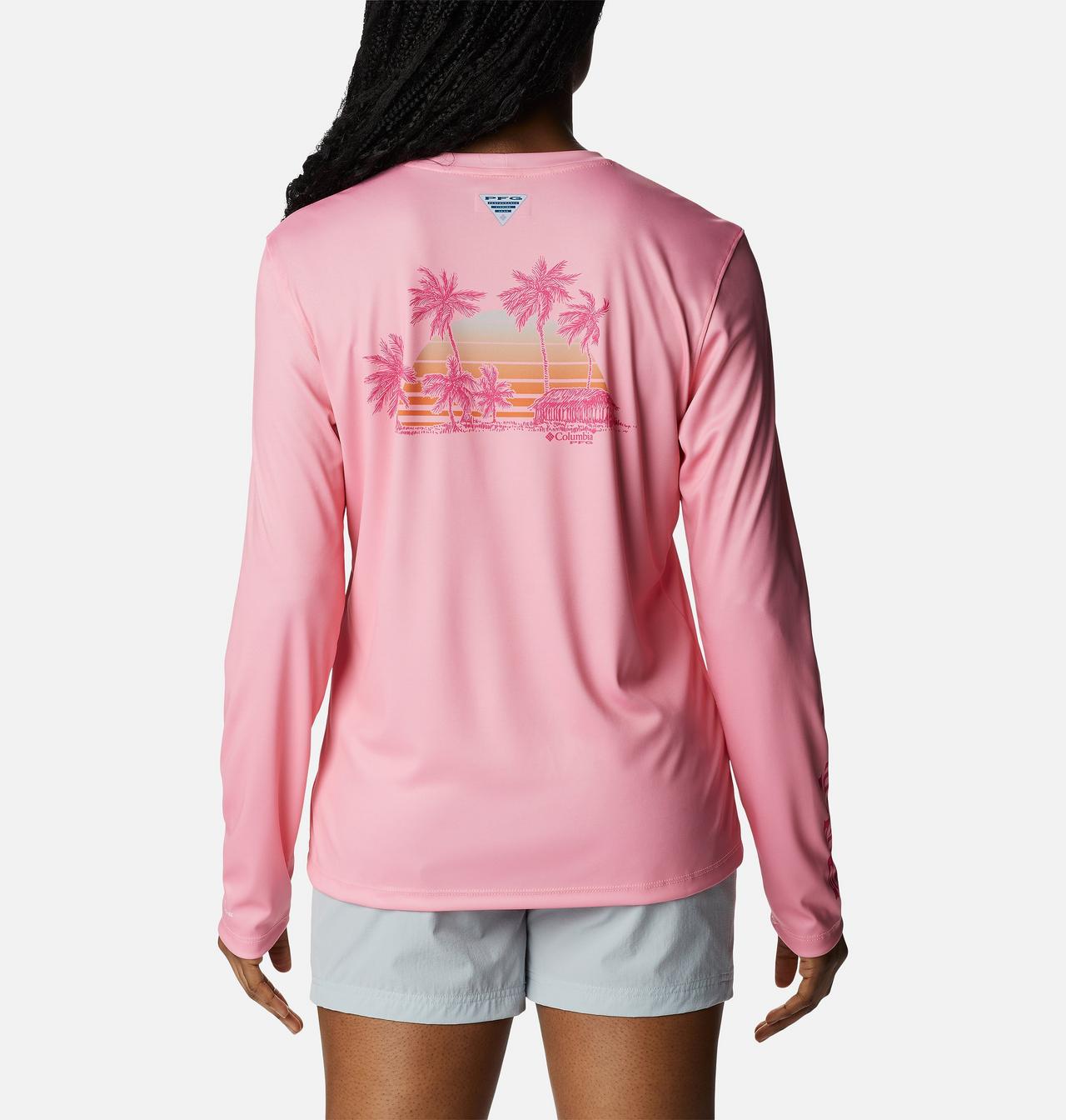 Women’s PFG Tidal Tee™ Palapa Palms Long Sleeve Shirt 1