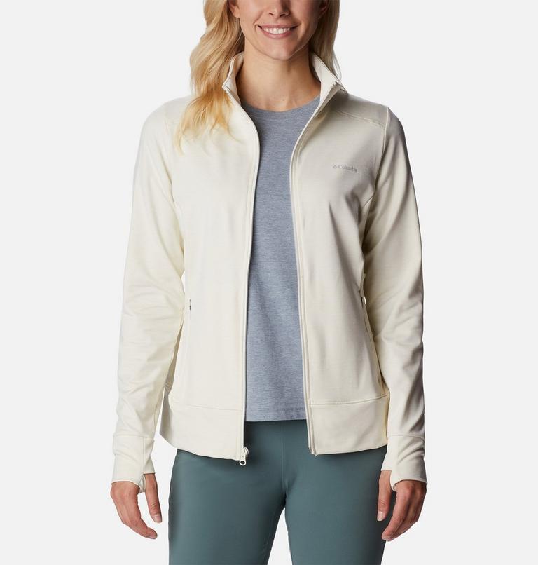Women's Weekend Adventure Technical Fleece Jacket, Color: Chalk Heather, image 7