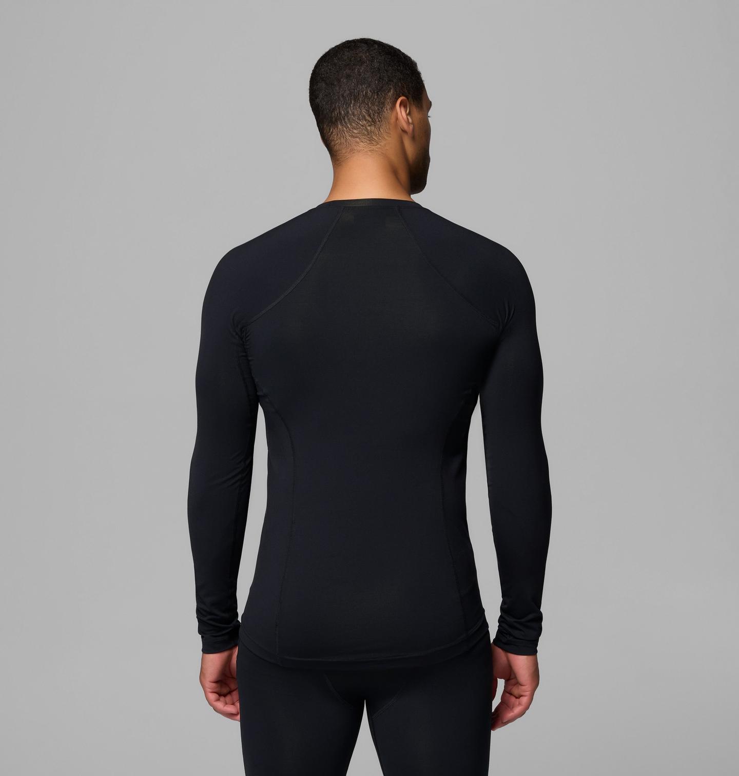 Мужская рубашка Columbia Midweight Baselayer Crew Shirt - Tall, цвет: Чёрный — фото 3