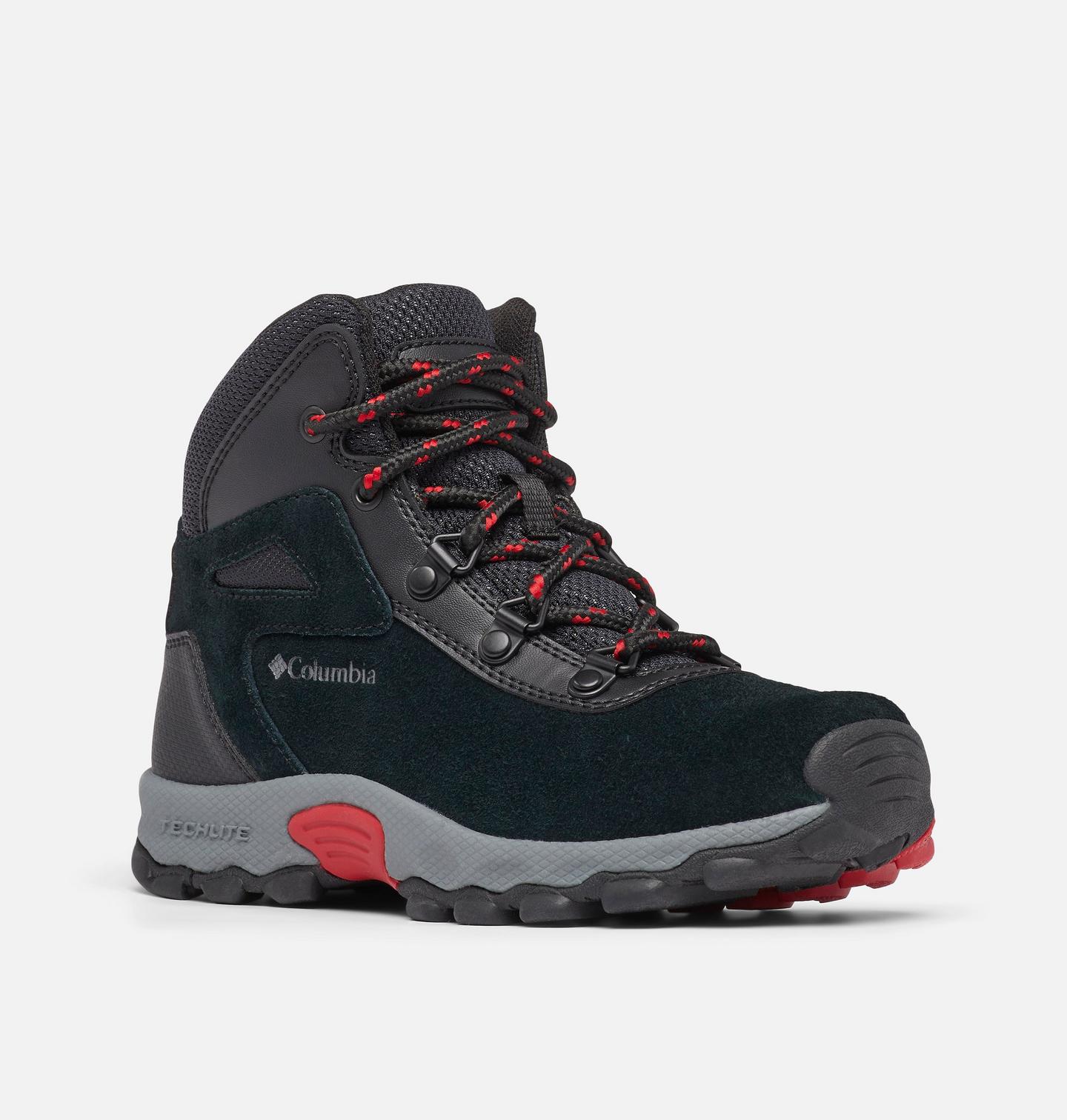 Детские ботинки Columbia Newton Ridge Amped, цвет: Чёрный / Красный — фото 4